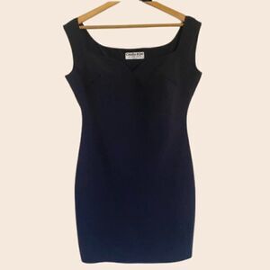 Chiara Boni Black Fitted Mini Dress